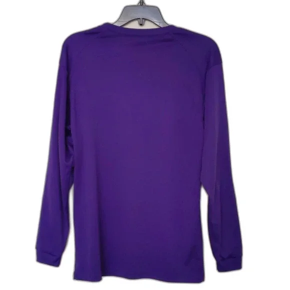 Womens Badger Sport Irish Lacrosse Dark Purple Long Sleeve Athletic Shirt Size S - Picture 3 of 6